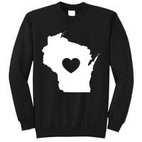 The Wisconsin Love Heart Sweatshirt