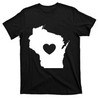 The Wisconsin Love Heart T-Shirt