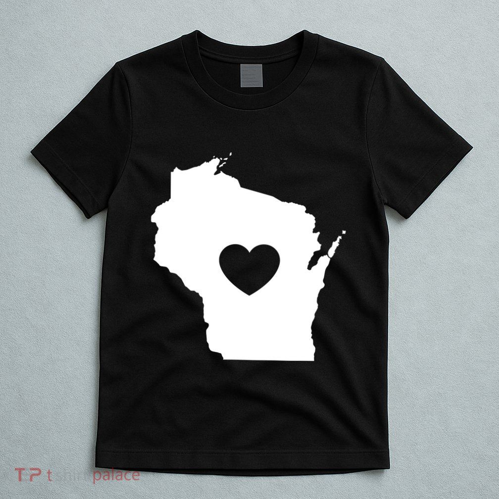 The Wisconsin Love Heart T-Shirt