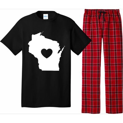 The Wisconsin Love Heart Pajama Set