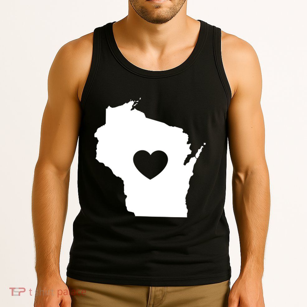 The Wisconsin Love Heart Tank Top