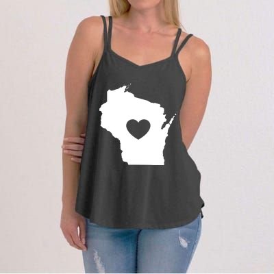 The Wisconsin Love Heart Women's Strappy Tank