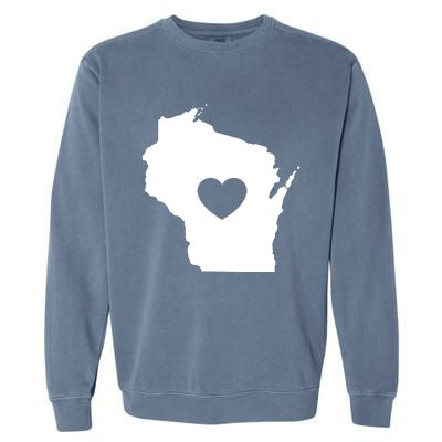 The Wisconsin Love Heart Garment-Dyed Sweatshirt