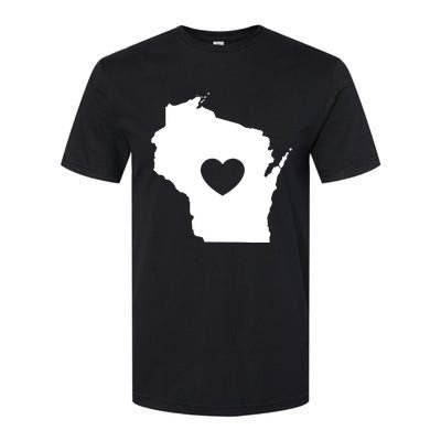 The Wisconsin Love Heart Softstyle CVC T-Shirt