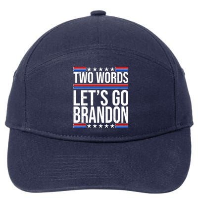 Two Words Let's Go Brandon 7-Panel Snapback Hat