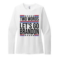 Two Words Let's Go Brandon Womens CVC Long Sleeve Shirt