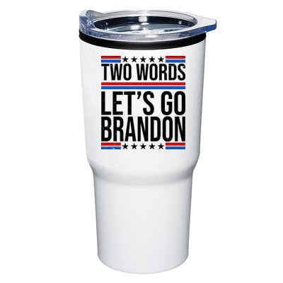 Two Words Let's Go Brandon Tumbler