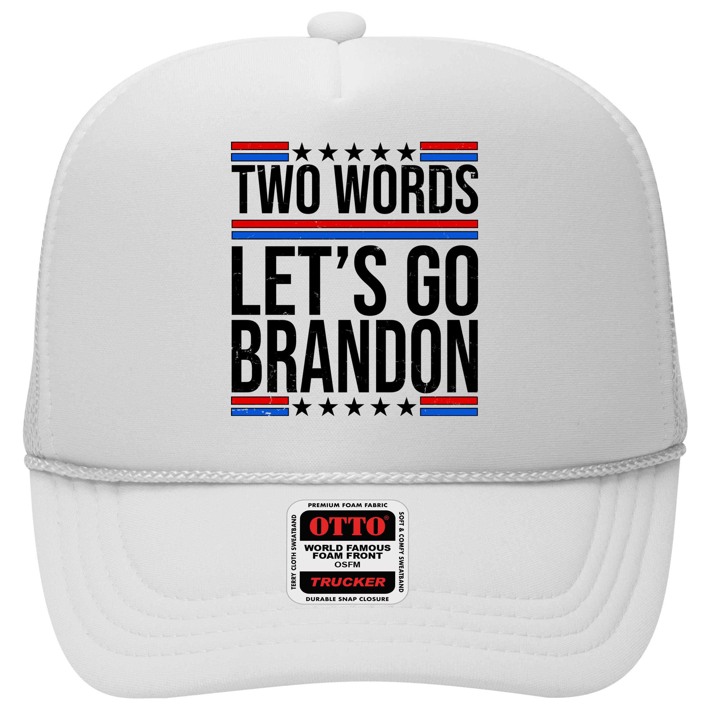 Two Words Let's Go Brandon Hat