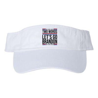 Two Words Let's Go Brandon Visor