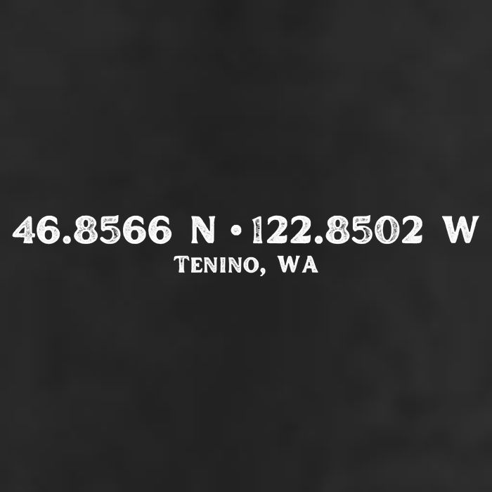 Tenino, WA Location Coordinates 15oz Campfire Ceramic Mug