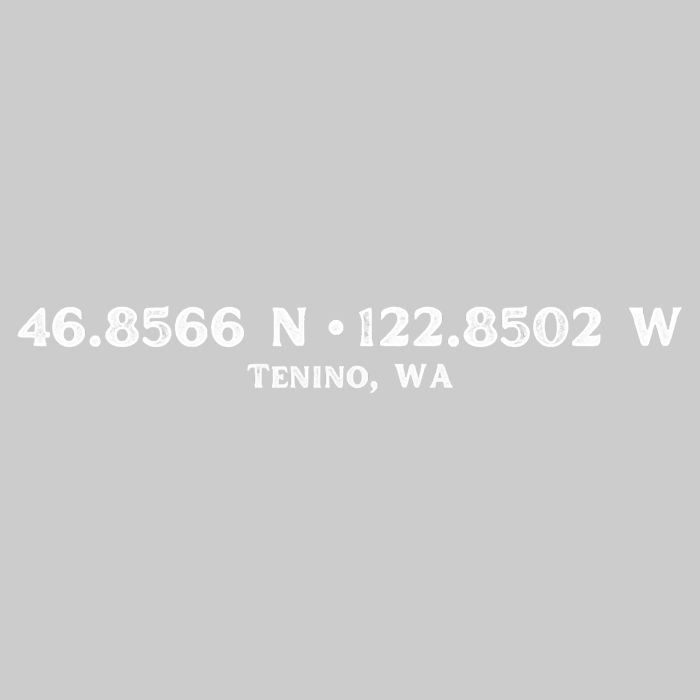 Tenino, WA Location Coordinates Bucket Hat