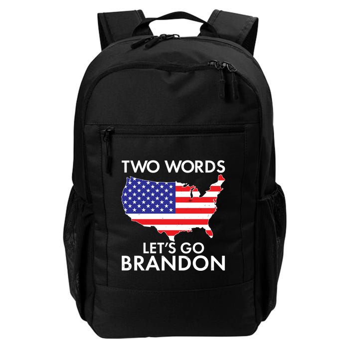 Two Words Let's Go Brandon Backpack
