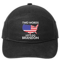 Two Words Let's Go Brandon 7-Panel Snapback Hat