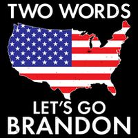 Two Words Let's Go Brandon 7-Panel Snapback Hat