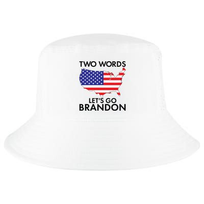Two Words Let's Go Brandon Cool Comfort Performance Bucket Hat