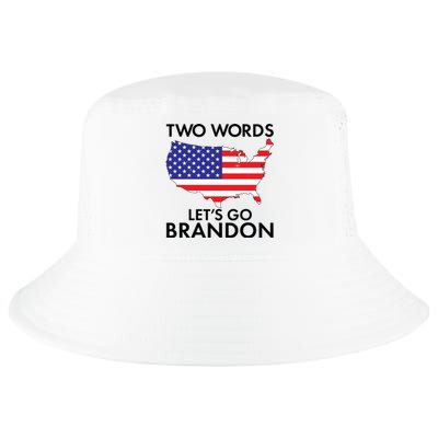 Two Words Let's Go Brandon Cool Comfort Performance Bucket Hat