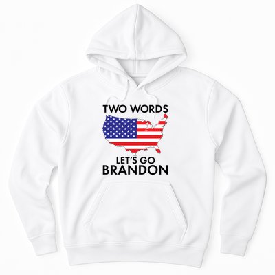 Two Words Let's Go Brandon Hoodie