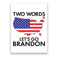 Two Words Let's Go Brandon Poster