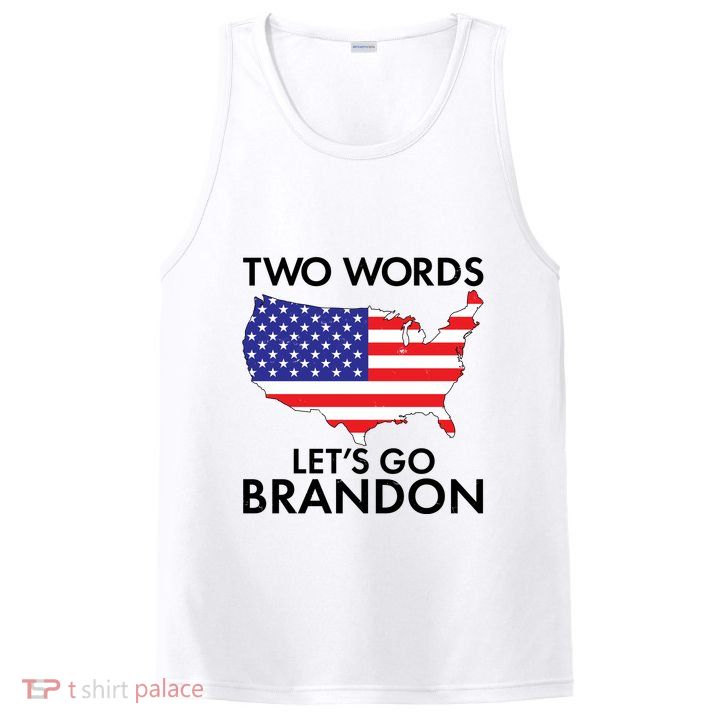 Two Words Let's Go Brandon PosiCharge Competitor Tank