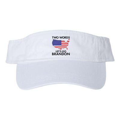 Two Words Let's Go Brandon Visor