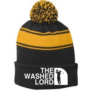 The Washed Lord Golf Stripe Pom Pom Beanie