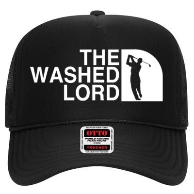 The Washed Lord Golf High Crown Mesh Back Trucker Hat