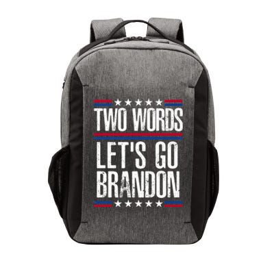 Two Words Let's Go Brandon Funny Political Meme Vector Backpack