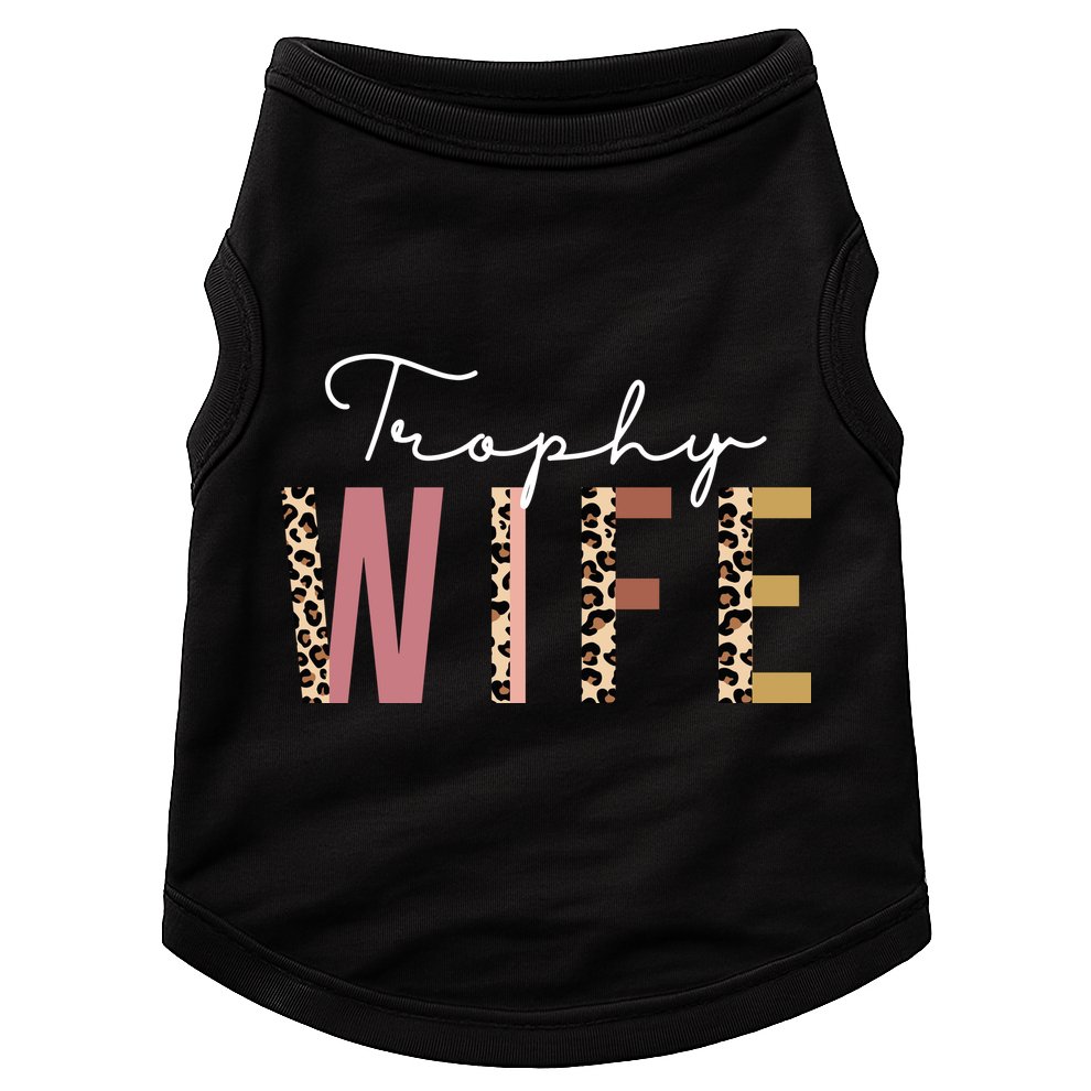 Trophy Wife Leopard Print Doggie Tank