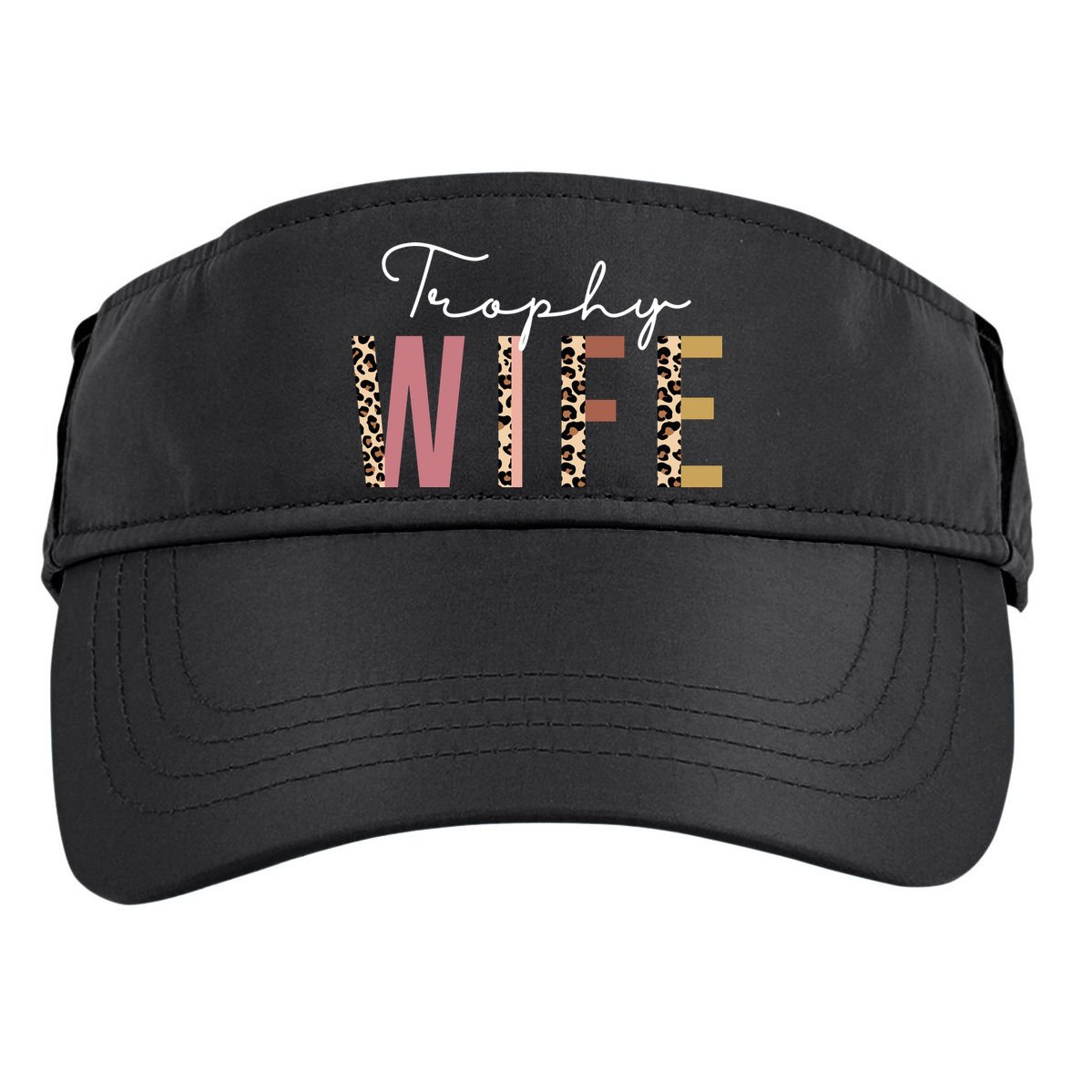 Trophy Wife Leopard Print Adult Drive Performance Visor