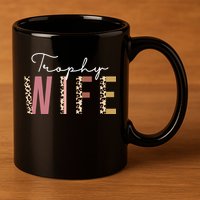 Trophy Wife Leopard Print 11oz C Handle Ceramic Mug