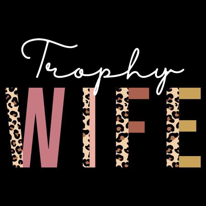 Trophy Wife Leopard Print Drawstring Bag