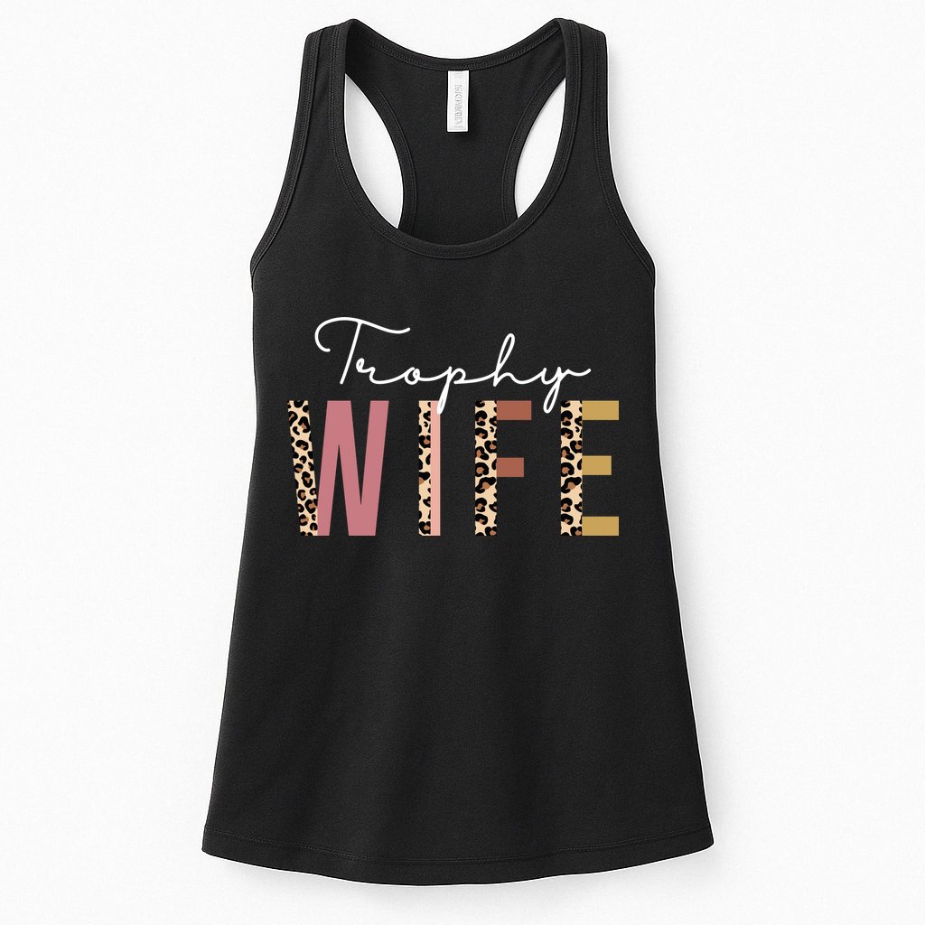 Trophy Wife Leopard Print Womens Tank Top