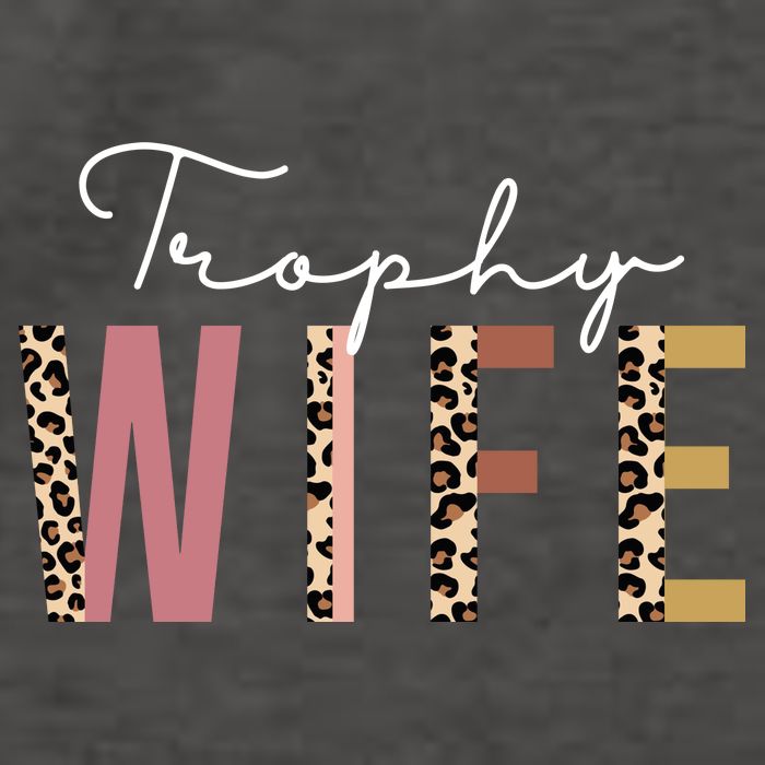 Trophy Wife Leopard Print Vector Backpack