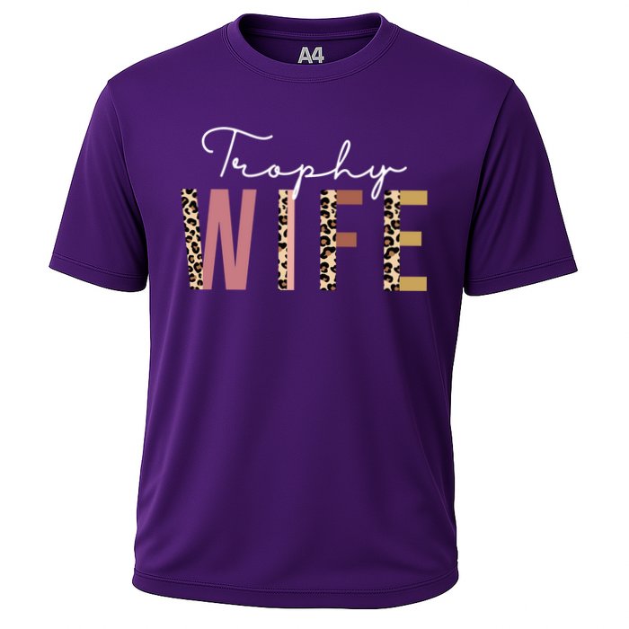 Trophy Wife Leopard Print Cooling Performance Crew T-Shirt