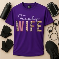 Trophy Wife Leopard Print Cooling Performance Crew T-Shirt