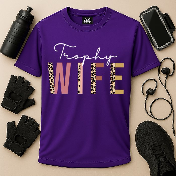 Trophy Wife Leopard Print Cooling Performance Crew T-Shirt
