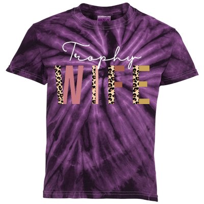 Trophy Wife Leopard Print Kids Tie-Dye T-Shirt