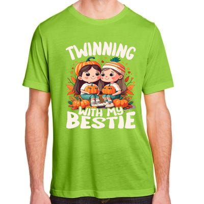 Twinning With My Bestie Spirit Week Twin Day Best Friend 70s Adult ChromaSoft Performance T-Shirt