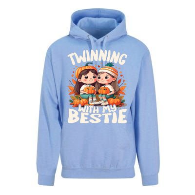 Twinning With My Bestie Spirit Week Twin Day Best Friend 70s Unisex Surf Hoodie