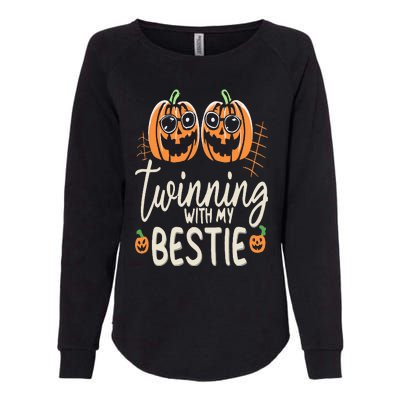 Twinning With My Bestie Spirit Week Twin Day Best Friend 70s Womens California Wash Sweatshirt