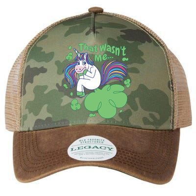That Wasn't Me Funny Unicorn Farting Legacy Tie Dye Trucker Hat