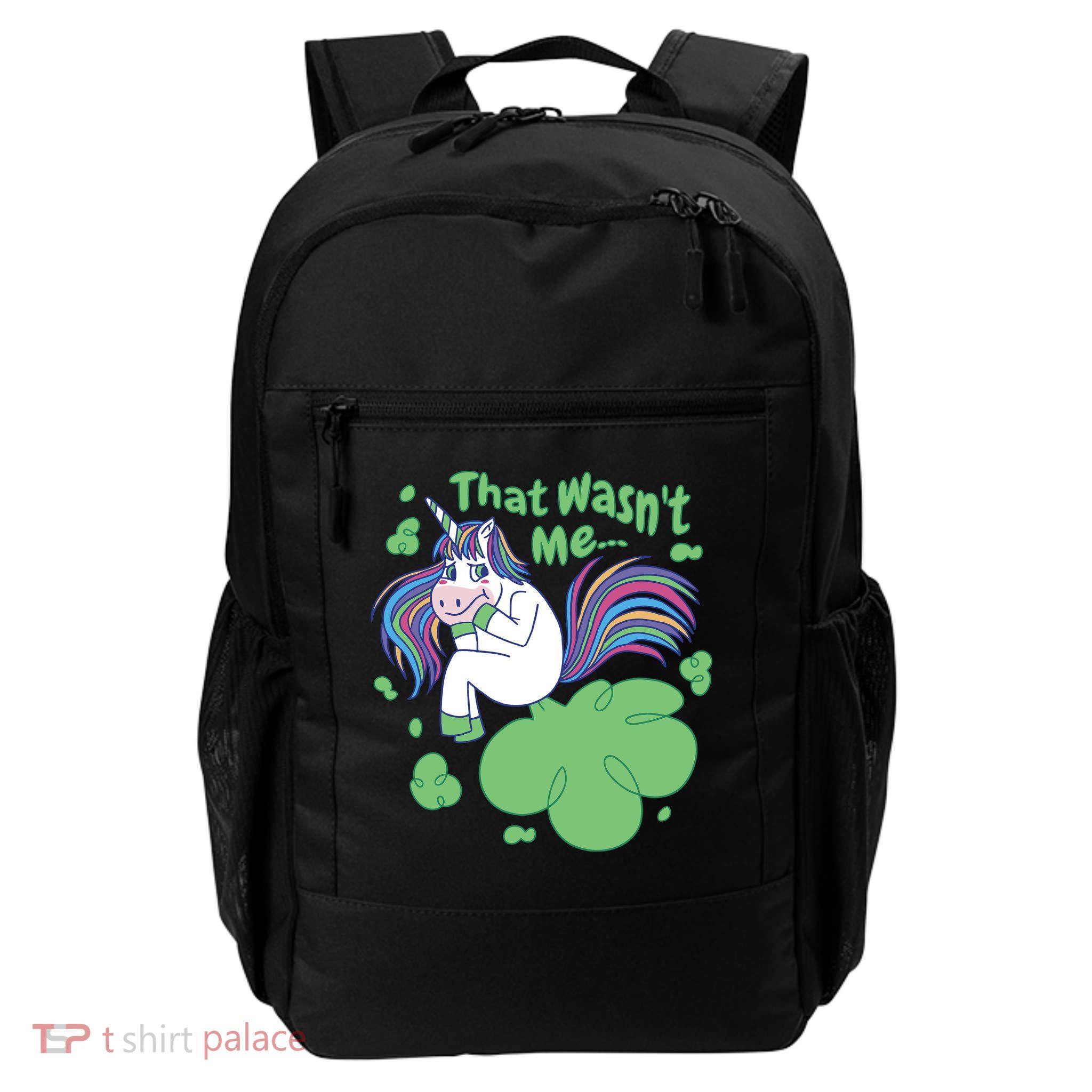 That Wasn't Me Funny Unicorn Farting Daily Commute Backpack