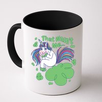 That Wasn't Me Funny Unicorn Farting Mug