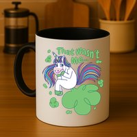 That Wasn't Me Funny Unicorn Farting Mug