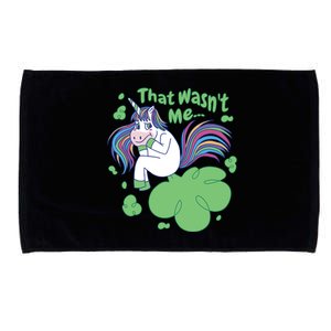 That Wasn't Me Funny Unicorn Farting Microfiber Hand Towel