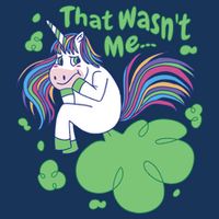 That Wasn't Me Funny Unicorn Farting Performance Shirt