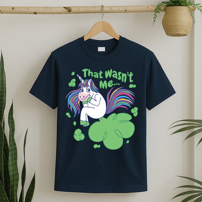That Wasn't Me Funny Unicorn Farting T-Shirt