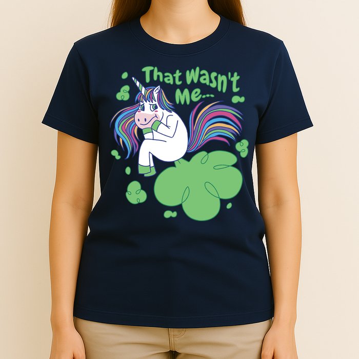 That Wasn't Me Funny Unicorn Farting T-Shirt