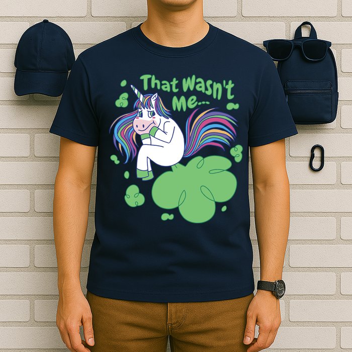 That Wasn't Me Funny Unicorn Farting T-Shirt