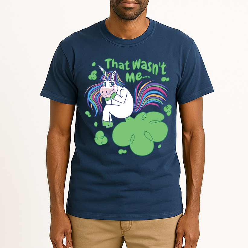 That Wasn't Me Funny Unicorn Farting Tall T-Shirt
